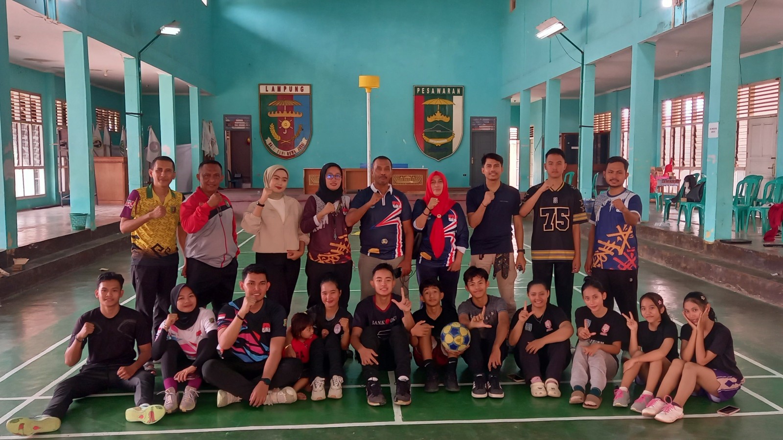 Pengprov Korfball Lampung Tinjau Latihan Atlet Pesawaran