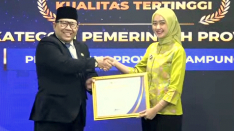 Lampung Satu-Satunya Provinsi Raih Opini Tertinggi Ombudsman RI