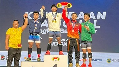 Lampung Juara Umum Kejurnas Angkat Besi, Enam Emas dari Tiga Lifter