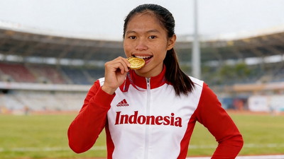 Atletik Lampung Kembali Bergaung, Novi Anggun Lestari Sabet Emas Singapore Open