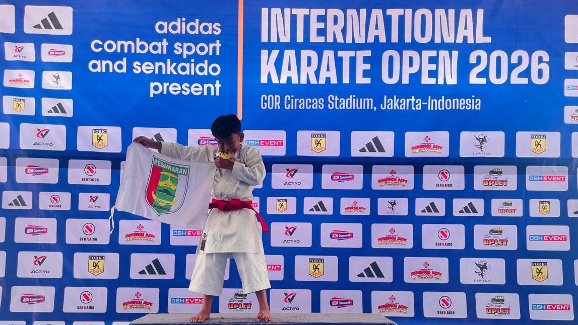 Karateka Pesawaran Sabet Emas Internasional Open Karate 2026