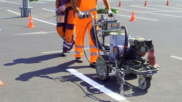 Dishub Bandarlampung Perbaiki Marka Jalan