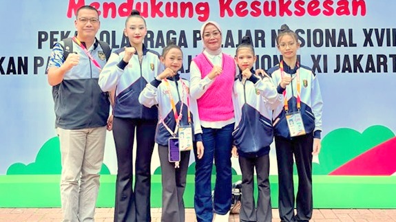 POPNas XVII, Lampung Sabet Empat Medali dari Senam Ritmik