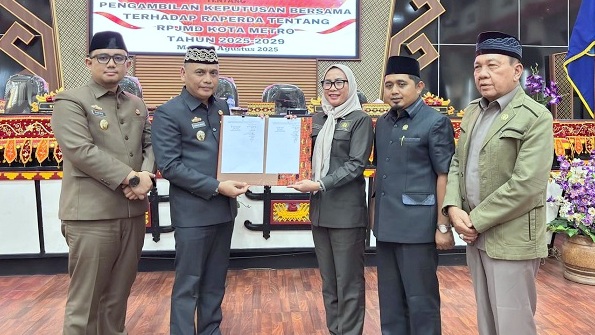 DPRD Metro Setujui Raperda RPJMD 2025-2029