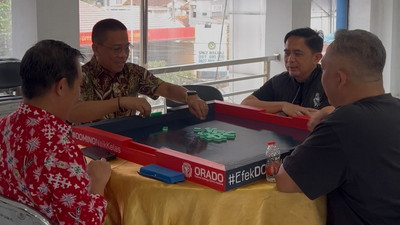 Seleksi Atlet Domino PWI Lampung, Adi–Nizwar Kantongi Tiket Porwanas