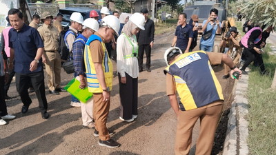 Jalan Patimura Kota Metro Dibeton, Pemprov Lampung Kucurkan Rp9,3 Miliar