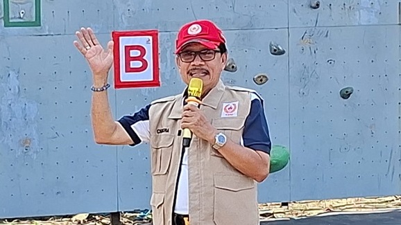 Buka Kejuaraan Panjat Tebing, Waketum KONI Lampung Bakar Semangat Atlet Muda