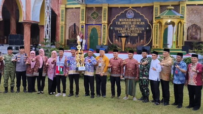 Abung Selatan Juara Umum MTQ Lampung Utara