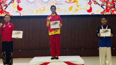 Siswi SMPN 2 Bandarlampung Guncang Kejurnas Wushu