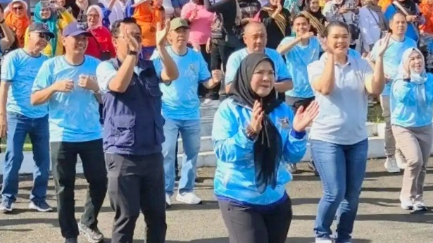 Buka Lomba Senam Kreasi Tobala Bale, Walikota Bandalampung Ajak Budayakan Hidup Sehat