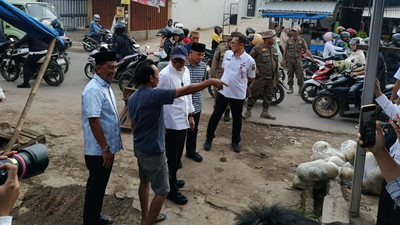 Tinjau Perbaikan Jalan, Gubernur Lampung Siapkan Program Normalisasi Drainase