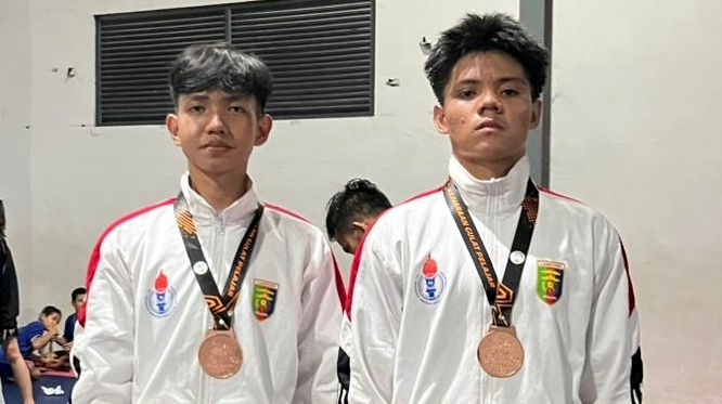 Dua Pegulat Lampung Naik Podium Nasional