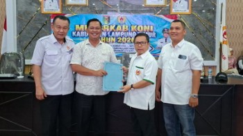 Pimpin KONI Lamtim, Deki  Ditantang Dongkrak Prestasi Di Porprov