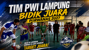 Misi Juara Porwanas, Tim Futsal PWI Lampung Digeber